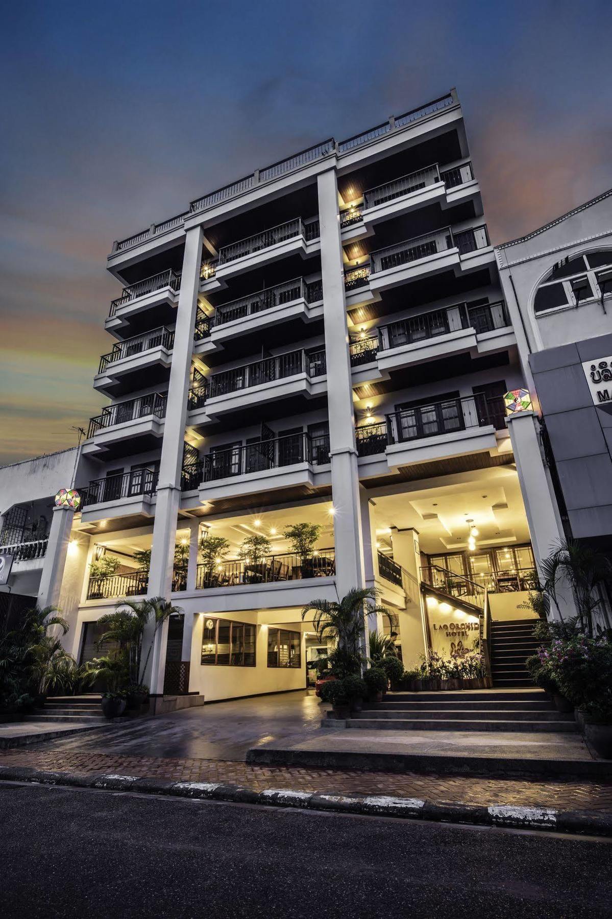 Lao Orchid Hotel Vientiane Bagian luar foto